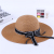 Hat sunshade sunblock summer sun beach Hat big Hat eaves with letters straw Hat joker with the Korean version of the tide
