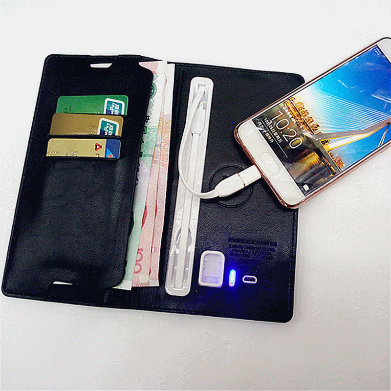 New creative wallet charging treasure gift customization easy to carry the wallet mobile power supply