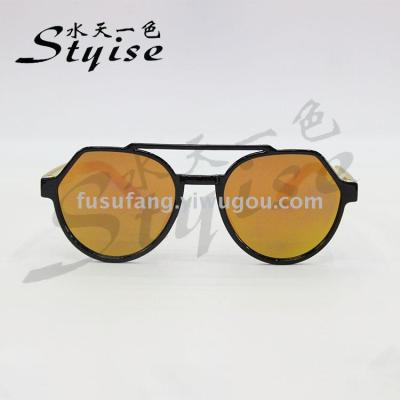 Fashionable joker gold mercury piece sunglasses trend sunshade driving sunglasses 919c