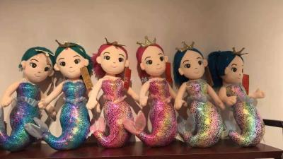 The New crown mermaid doll girl presents plush toys