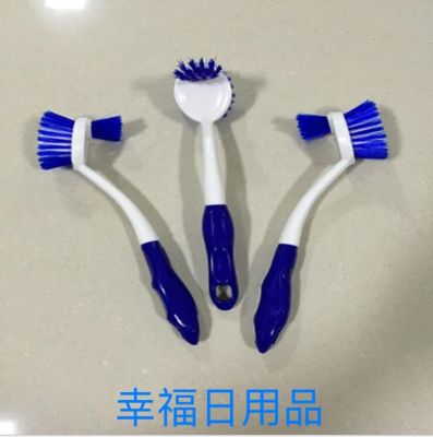 Creative household kitchen cleaning plastic brush can be hung with a long handle plastic brush to remove grease cleaning 