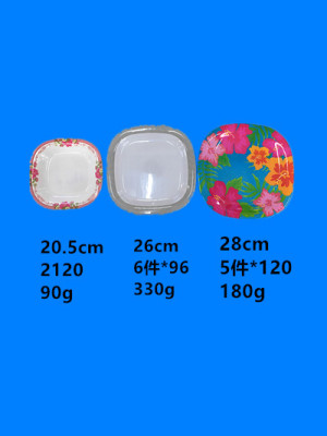 Melamine plate Melamine tableware. A large number of spot inventory, low - price processing style price concessions can be sold by the ton