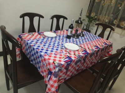 Manufacturer direct European 2018 new all polyester printed table cloth table cloth for daily life
