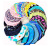 Swim cap solid color printed cloth swimming cap for adult and children