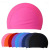 Swim cap solid color printed cloth swimming cap for adult and children