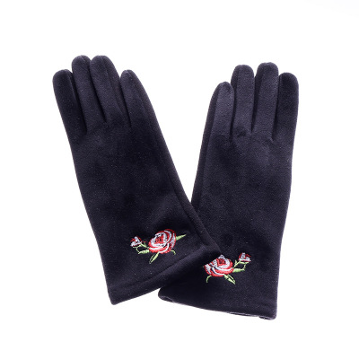 New Autumn and Winter Women's Warm Gloves Palm Spun Velvet Gloves Fashion Outdoor Casual Gloves Women's Riding