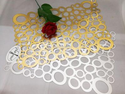 Manufacturer direct-selling PVC non-slip tea table mat meal mat long square nest