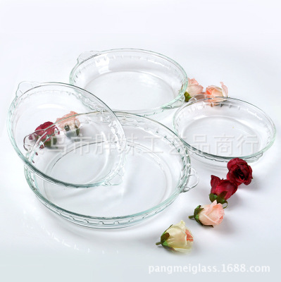 Wholesale fashion glass fruit plate manufacturers direct transparent glass fruit plate supply glass fruit plate