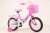 Bicycle children's car 121416 with pink and blue three color belt rear chair children's car