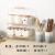 Ceramic sauce jar household storage rack kitchen sauce jar set oil bottle seasoning bottle