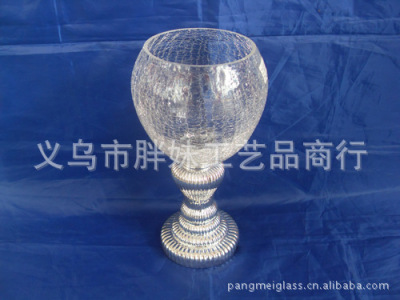 Wholesale silver-plated glass candle holder inventory processing manufacturers direct wedding supplies