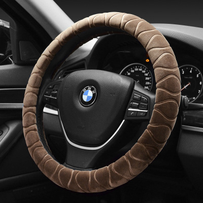 Plush steering wheel cover winter warm anti - skidding shock absorber general motors, steering wheel cover printed Plush handle cover