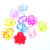 Imitation Crystal Acrylic Scattered Beads Colorful Transparent Gem Bee Back Hole Gem Educational Toy DIY Mixed Color One Jin