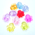 Imitation Crystal Acrylic Scattered Beads Colorful Transparent Gem Bee Back Hole Gem Educational Toy DIY Mixed Color One Jin