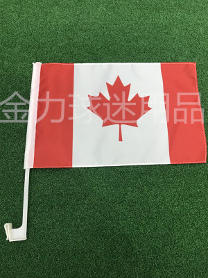 Canadian car flag car display parts all over the world car flag car window advertising flag logo flag