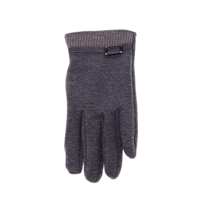 Gloves Men's Autumn and Winter Electric Car Outdoor Riding Fleece-Lined Warm Finger Non-Inverted Velvet Cotton Sports Gloves Thickened