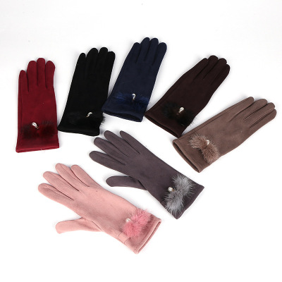 2018 New Cotton Winter Warm Gloves Women's Mountain Touch Screen Gloves Outdoor Cotton Gloves One Piece Dropshipping