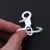 Metal painted round key ring dog clasp spray paint key ring 3cm open ring pendant DIY accessories