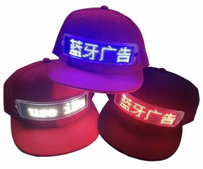 The Popular multi - language app sends the LED display cap wirelessly