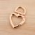 Quick hanging spring heart button gold metal hook car key ring opening ring connect diy key accessories