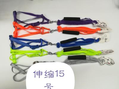 Factory Direct Sales Retractable Red Yellow Blue Purple Green and Floral Pattern Chest Strap Traction Belt Pet Supplies Dog Leash