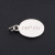 Metallic small tag, oval key chain, ring chain, customized LOGO, two-dimensional code, serial number, DIY jewelry