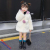 2018 autumn and winter new imitation fur warm fur fur girls red mud rabbit in the long coat children's clothing