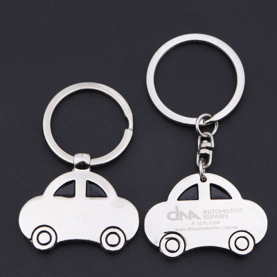 Creative car key chain ring men's old car model bag pendant women's double face custom logo small gifts