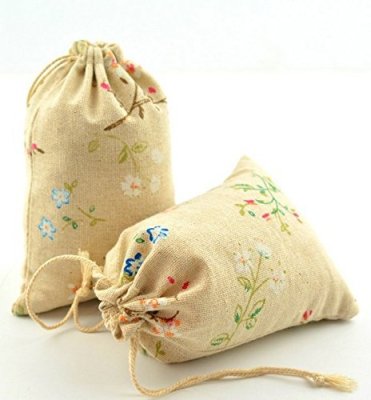 Cotton cloth pocket activated carbon repellent mosquito bag florcloth bag jewelry gift bag empty sachet bag