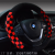 New steering wheel cover winter plush car put a short plush two-color spliced car steering wheel cover