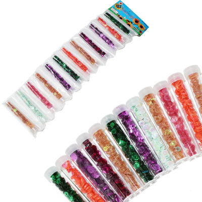 Small circle hollow sequins 12 CARDS installed DIY pure checking accessories move creative decorative supplies