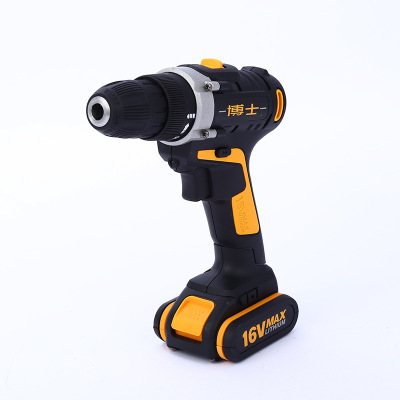 A new household electric drill rechargeable electric screwdriver set 16V lithium battery pistol wholesale