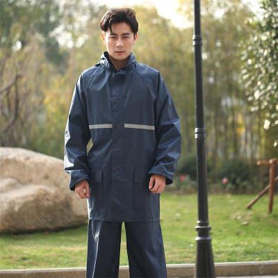 Oxford cloth separate raincoat rain trousers set adult thickened motorcycle electric vehicle take out labor protection raincoat