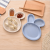 Wheat Straw Fast Food Plate Children's Tableware Set Cartoon Bunny Dumpling Plate Bowl Dish & Plate Plate
