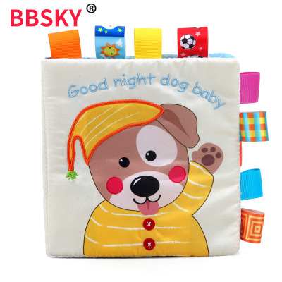  puppy book baby cloth book babies tear early education enlightenment toy book can be chewed 