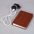 Red walnut wood grain book lamp USB charging night lamp LED page-turning book lamp