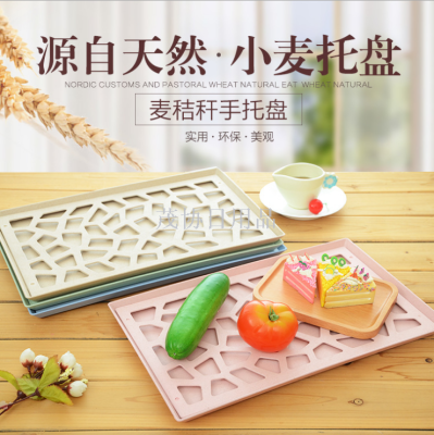 Wheat Straw Drying Draining Tray Kitchen Drain Bowl Rack Rice Husk Draining Board Draining Basket Environmentally Friendly and Degradable