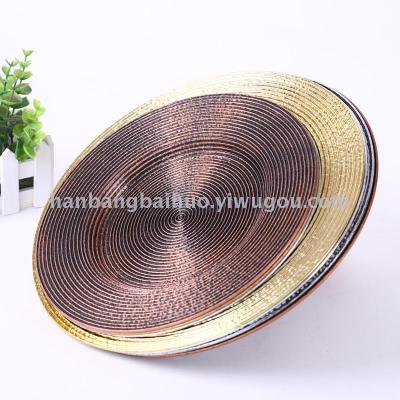 Plate new technology plate fashion retro decoration plate European plate cushion plate round plate