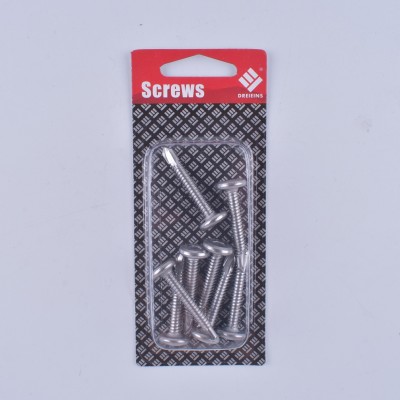Hardware screw clamp packing 8PCS flat head inside hexagonal drill tail 5.5-24*32