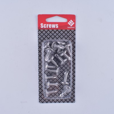 Hardware screw clamp packing 15PCS flat head inside hexagonal drill tail 5.5-24*16