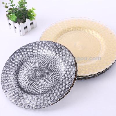 Plate new technology plate fashion retro decoration plate European plate cushion plate round plate