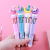 Korean creative cartoon multi-color ballpoint pen moon unicorn 10 color press ballpoint pen multi-color pen batch