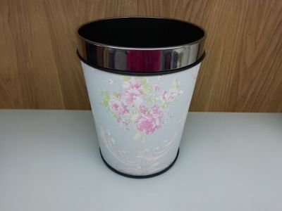 Daily-use home hotel wallless printing trash can waste paper basket buckets