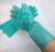 Silicone Dishwashing Magic Gloves Silicone Long Hair Brush TikTok Anti-Scald Slip-Resisting Silicone Gloves