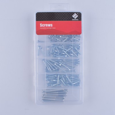 Hardware pp box set of screw sets of various sizes flat - head cross wood screw