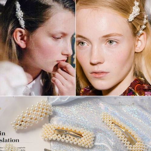 Pearl Barrettes 