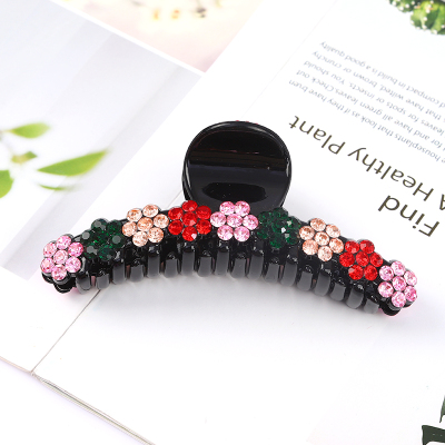 Catch clip Korean new style set diamond plum flower clothes rack hair scratch hair style elegant water drill hair set 