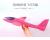 Bubble airplane toy hand throw glider square outdoor sports assembly flying small model.