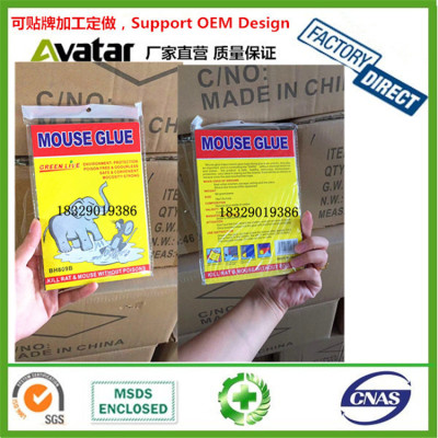 GREEN LIVE rat mouse glue board with yellow card