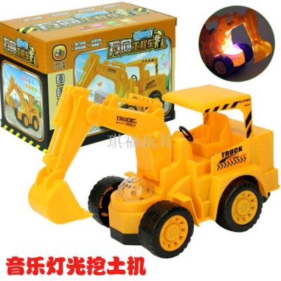 The new electric wanxiang engineering car dazzle color light music electric machine.